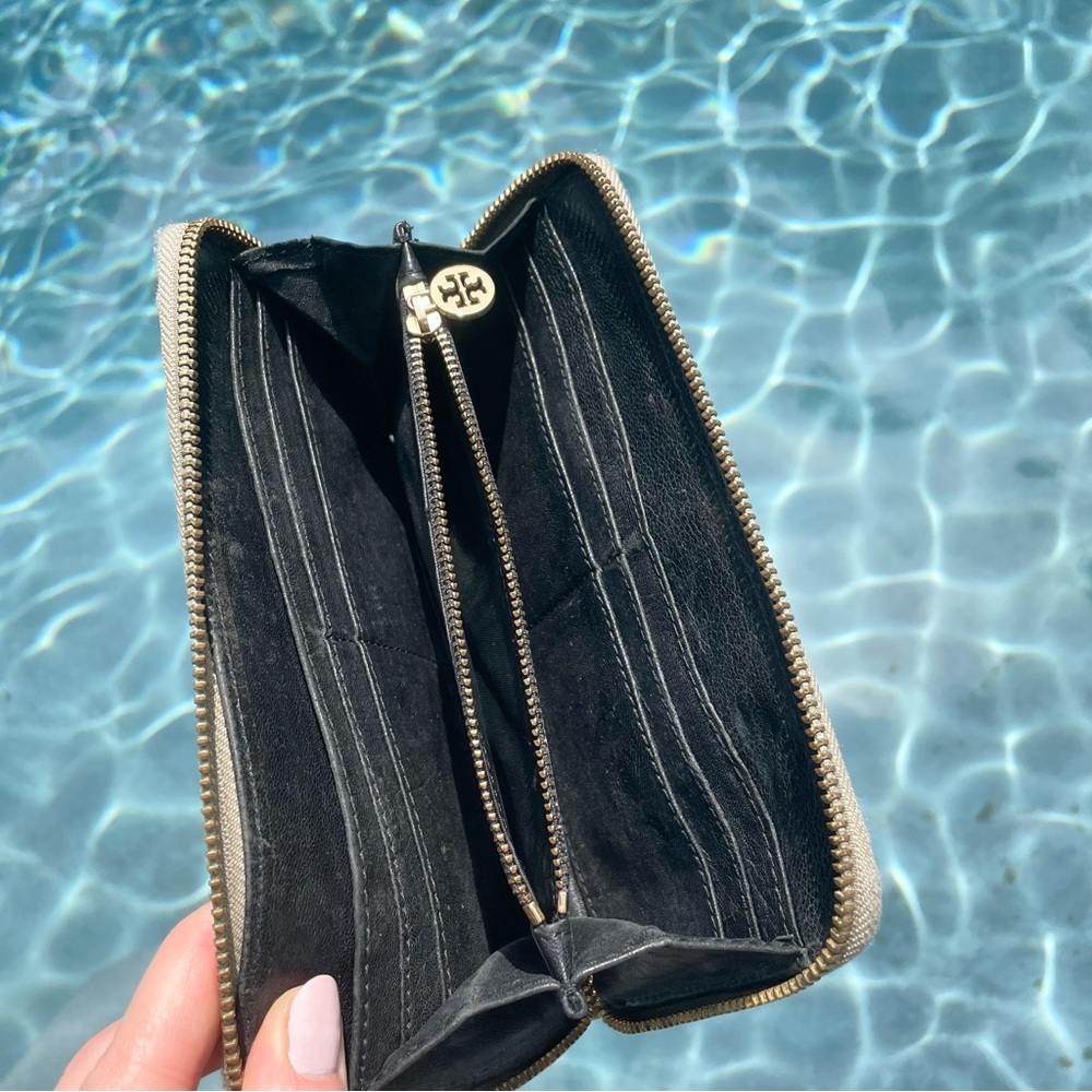 Tory Burch Python Continental Zip Wallet - Picture 8 of 9